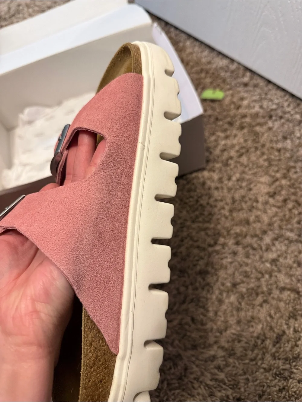 LIKE NEW!Birkenstock Papillo WM’s Candy Pink Suede Double-Buckle Sandals!Worn 1x